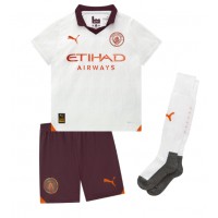 Koszulka piłkarska Manchester City Jack Grealish #10 Strój wyjazdowy dla dzieci 2023-24 tanio Krótki Rękaw (+ Krótkie spodenki)
